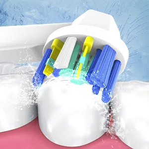 Aoremon Replacement Brush Heads for Oral b Braun Floss Action Pro 7000 Pro 1000 Pro 3000 Pro 5000 Vitality Toothbrush Models 12Pack - deeper cleaning