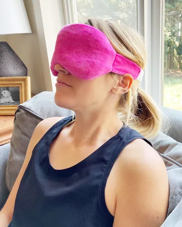 LotFancy Ice Face Mask Gel Beads Ice Pack Hot Cold Therapy for Full Face Reduce Migraines Headache Stress Puffy Eyes Dark Circles Adjustable Strap Soft Fabric Backing Reusable Pink - product information 20