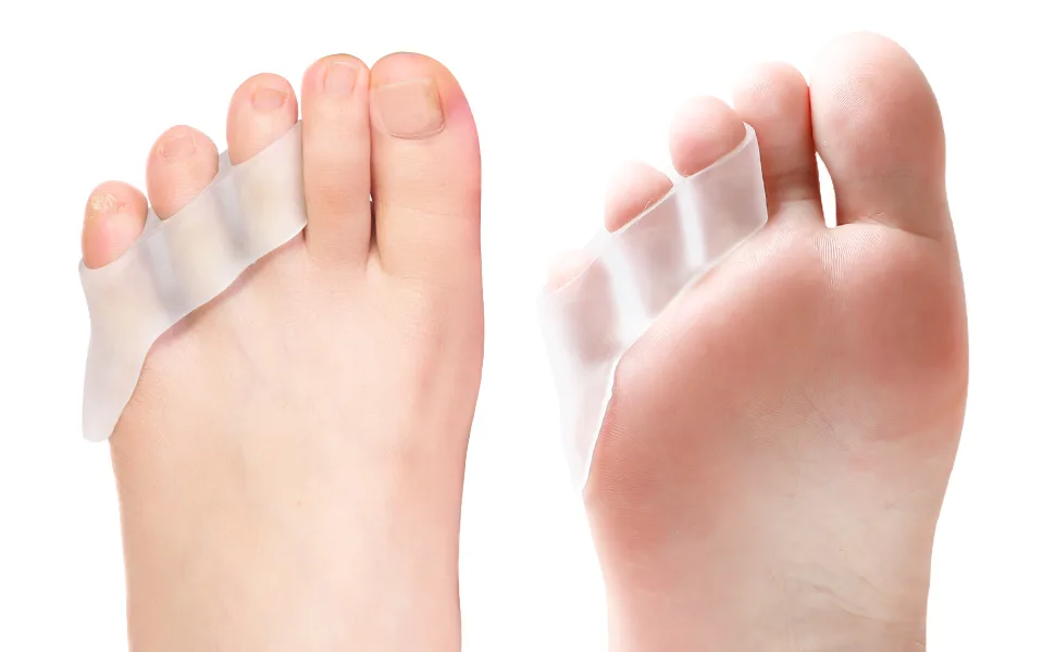 Sumifun Pinky Toe Separators 12 Packs Clear Little Toe Spacers for Small Toes Toe Separators for Overlapping Toes Curled Toes Clear-12 Pack - product information 9