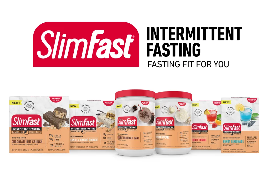 SlimFast Intermittent Fasting- Complete Meal Protein Bars Vanilla Almond Crunch 5 Bars (Pack of 1) Vanilla Almond Crunch Protein Bar - product information 5