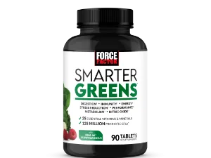 Force Factor Better Turmeric Joint Support Supplement Featuring HydroCurc Turmeric Curcumin with Black Pepper for Superior Absorption Clinical Strength Joint Support 120 Tablets White Packaging 120 Count (Pack of 1) - Smarter Greens Tablets