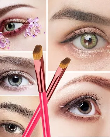 4Pack Eyebrow Brush Professional Multi-Function Angled Eyebrow Brush Concealer Brush Makeup Brush for Eyeshadow Hairline Three-Dimension - Eyebrow Brush