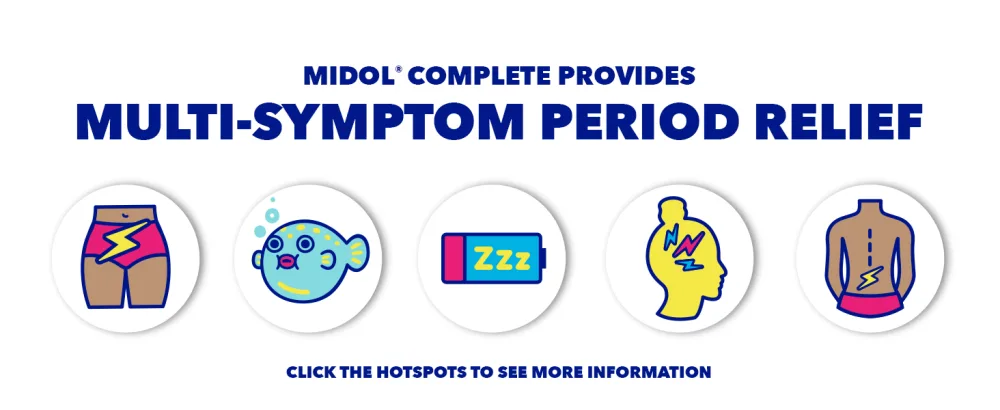 Midol Complete Menstrual Pain Relief Gelcaps with Acetaminophen for Menstrual Symptom Relief - 24 Count (Packaging May Vary) - midol