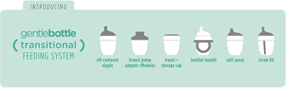 Olababy Gentle Bottle Silicone Replacement Nipple 2 Pack (3-6 Months/Medium Flow) - main3
