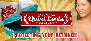 QUIST (TM) Solid Orthodontic Retainer Case (Grey) - retainer case