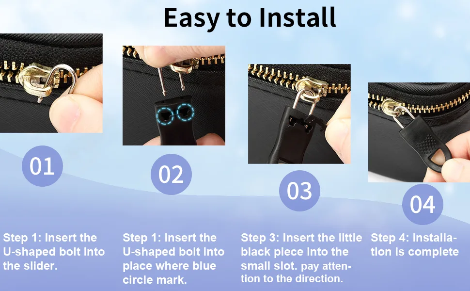 Zipper Pull Universal Zipper Pull Replacement Kit Removable Zipper Pulls Tab Replacement (20 Pcs) Black Zipper Pulls for Jackets Luggage Backpacks Purses Boots Pants Tents (3 Styles 4 Sizes) Black Zipper Pull K... - zipper pulls replacement