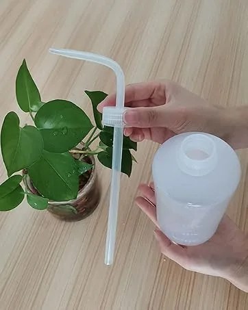 Valchoose Plastic Squeeze Bottle 250ml | 8oz Wash Bottle Chemical LDPE Safety Medical (1 Pack) 1x250ml White White - wash bottle