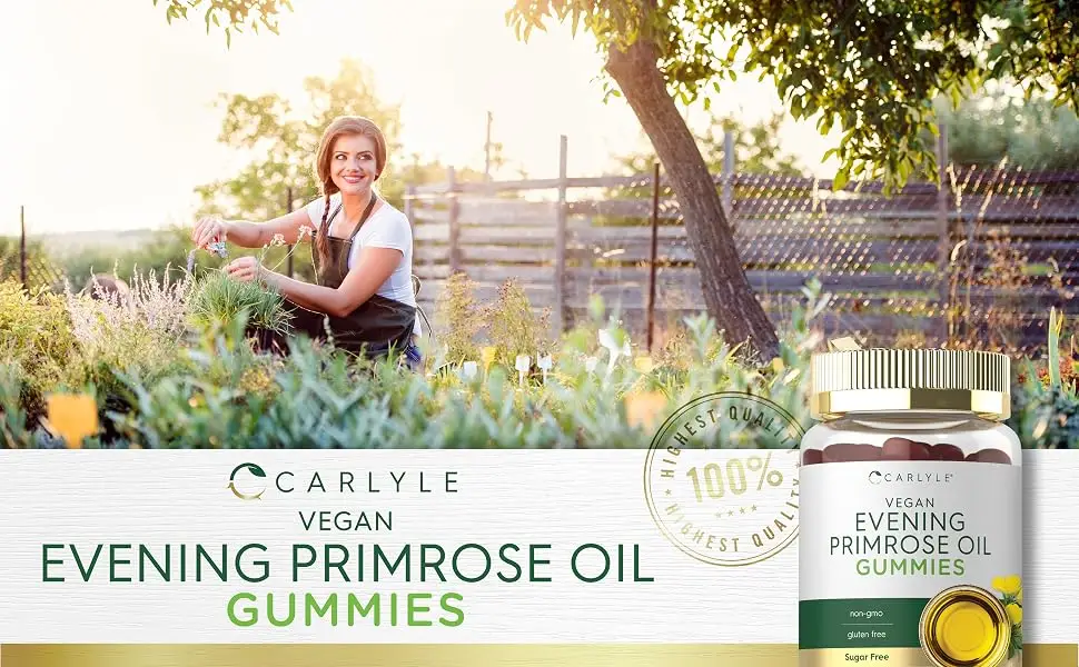 Carlyle Evening Primrose Oil Gummies | 500mg | 60 Count | Non-GMO Gluten Free - product information 6