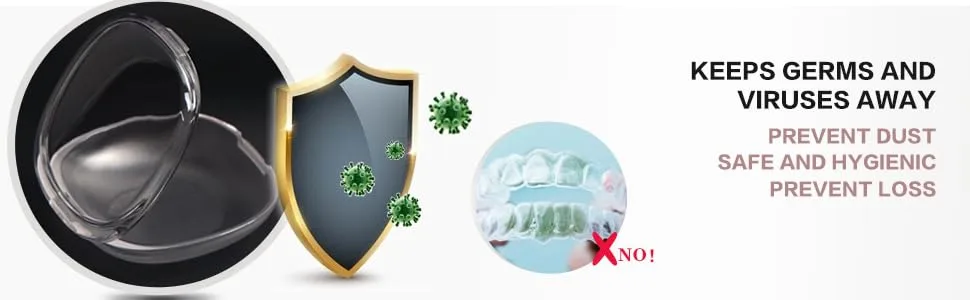 Retainer Case Orthodontic Retainer Case Oral care box Beautiful And Durable Compact And Easy To Carry (White) - Keeps germs and viruses away by Mckkor retainer case