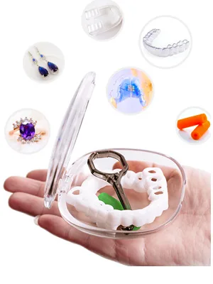 Retainer Case Orthodontic Retainer Case Oral care box Beautiful And Durable Compact And Easy To Carry (White) - Orthodontic Retainer Case Multi-purpose
