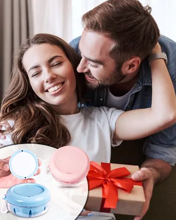 Retainer Case Orthodontic Retainer Case Oral care box Beautiful And Durable Compact And Easy To Carry (White) - What an Excellent Gift!