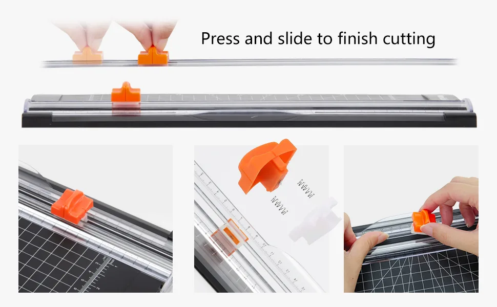 WORKLION Replacement Blade for Paper Cutter with Automatic Security Safeguard Paper Trimmer Blades Refill(4 Pack) - trimmer blades