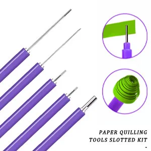 12 Pack Paper Quilling Tools Slotted Kit Different Sizes Rolling Curling Quilling Needle Pen Curling Coach Paper Cardmaking Project Tools Set - product information 24
