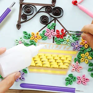 12 Pack Paper Quilling Tools Slotted Kit Different Sizes Rolling Curling Quilling Needle Pen Curling Coach Paper Cardmaking Project Tools Set - product information 25