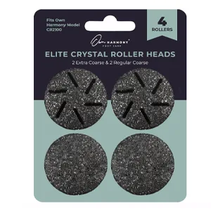Own Harmony Refill Rollers: Best Fit for Electric Callus Remover Model CR2100 Pedicure Tools - Professional Foot Care for Smooth Feet - Refills 4 Pack Replacement Heads (2 Regular and 2 Extra Coarse) - REFILLS 4 ROLLERS