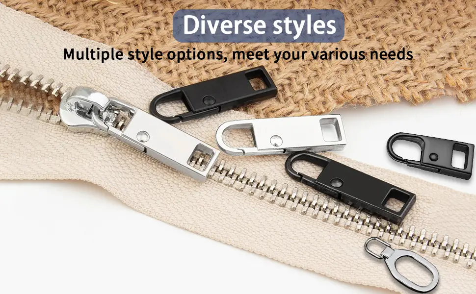 Zipper Pull Zipper Pull Replacement (32 Pack) Universal Replacement Zipper Pull Kit Durable Zipper Tab Replacement Zipper Pulls for Backpacks Purses Jackets Luggage Boots (4 Styles 4 Sizes) Universal Zipper Pull ... - replacement zipper pull