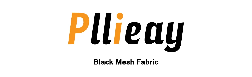 Pllieay 29.5 X 59 Inch Black Mesh Fabric Slightly Stretchy for Backpack Pocket and Straps Netting Clothes Netting Bag Shopping Bag - black mesh fabric