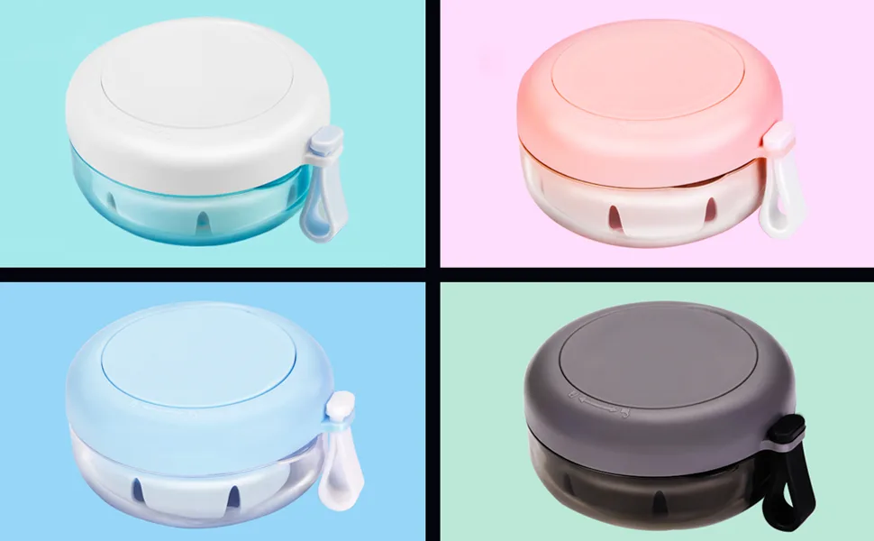 Denture Case Definitely No-Leak Denture Bath Box for Traveling Perfectly Denture Cup with Strainer & Magnetic Mirror Completely Clean Care for Retainer Mouth Guard & Denture (BLACK)  - denture case