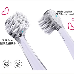 Dada-Tech Baby/Kids Electric Toothbrush Replacement Heads (Round)- Pack of 4 Small - product information 11