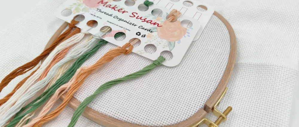 DMC Size 22-24-26 (3 Pack) Cross Stitch Needles Kit Large Eye Blunt End Needles DMC Size 1-5 Embroidery Needles with Maker Susan Thread Holder Organizer Card (Total 30 Needles 1 Organizer Card) - product information 1