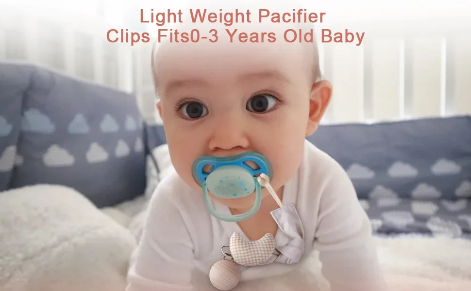 Pacifier Clips - 5 Pack Paci Holder Baby Boys Girls - Teething Beads Soothie Binky Clips Teether Toys - Best Gift Idea for Toddlers A style - Pacifier Clips