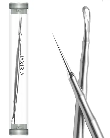 2 Pack Pimple Popper Tool Blackhead and Blemish Remover Extraction Tools for Estheticians Professional Pore Extractor Tools for Nose & Face - tools