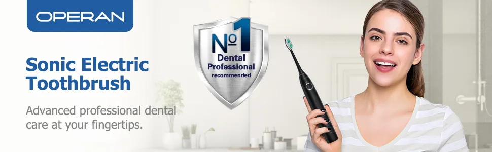 Operan Electric Toothbrush Replacement 6 Heads Black 6 pack Black - Electric Toothbrush