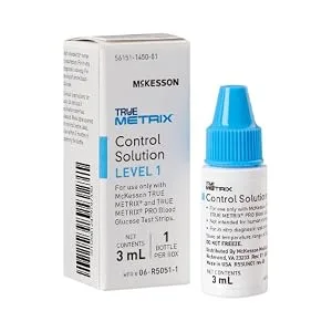 McKesson TRUE METRIX Control Solution Level 1 Blood Glucose Meters 3 mL 1 Count - True Metrix Control Solution