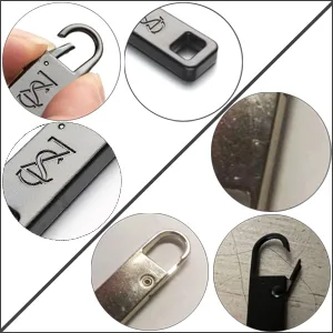 Zpsolution Luggage Zipper Pull Replacement - Heavy Duty Detachable Zipper Pullers Repair for Suitcases Easy to Use Larger Stronger 4 Black - Replacement Suitcase Zipper Handle