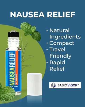 Basic Vigor Nausea and Tummy Aromatherapy Inhaler 2 Pack Stomach Soother with Essential Oils - yoga essential oils migraine relief headache oil