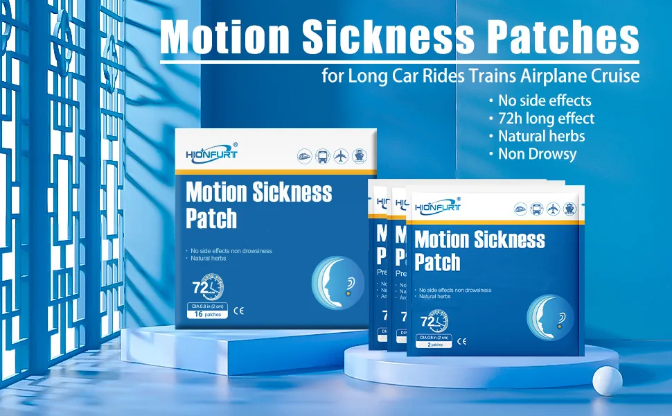 Hionfurt 80 Count Motion Sickness Patches for Cruise Airplane Car Ear Patch for Motion Sickness(80 Count (Pack of 1)) - product information 5