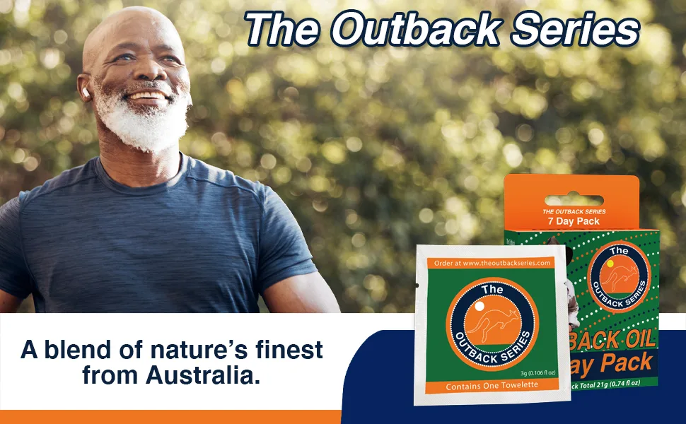 The Outback Series Original Oil Towelettes - 7 Day Pack (3mL Each) - 7 day pack banner