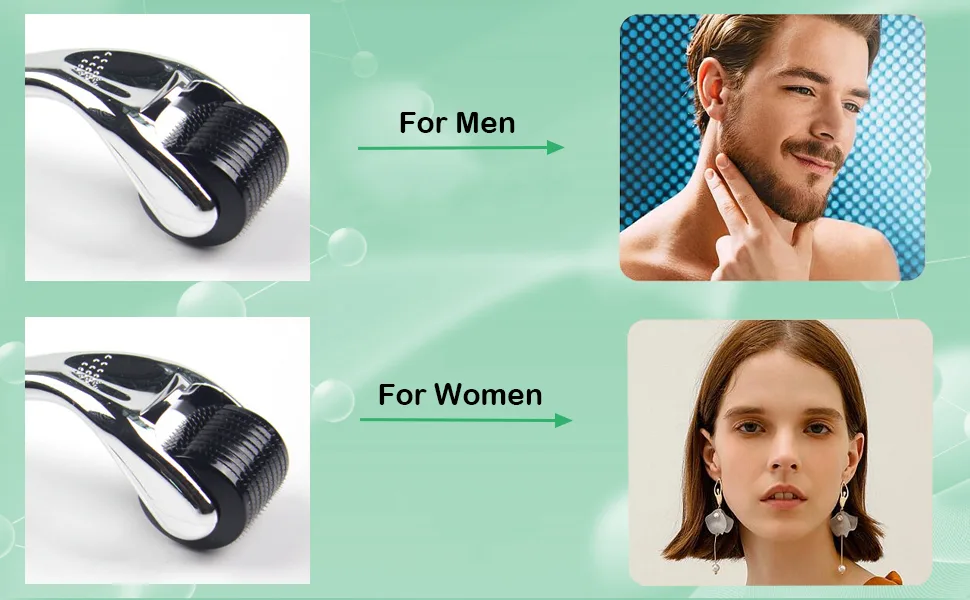 Derma Roller for Beard & Hair - Diougens Lee 540 Titanium Microneedling Roller for Face Body - Microneedle Cosmetic Beauty Instrument Tool w/Storage Case 0.75 - MICRONEEDLING ROLLER FOR BEARD HAIR SKIN