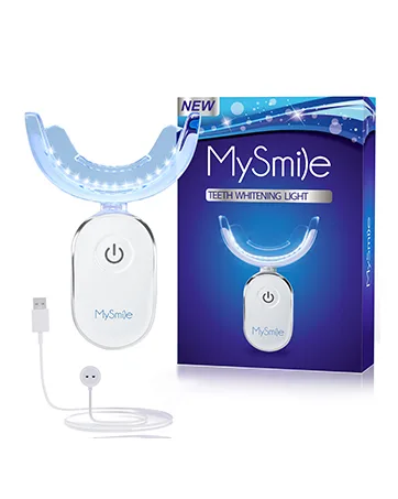 MySmile Electric Toothbrush Replacement Heads 6 Packs (Black) - Teeth Whitening Light