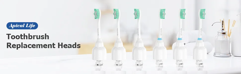 Electric Toothbrush Replacement Heads Compatible with Philips Sonicare Screw-on E-Series Electric Rechargeable Toothbrush Precision Clean Toothbrush Heads Refills 6 Pack Blue - product information 11
