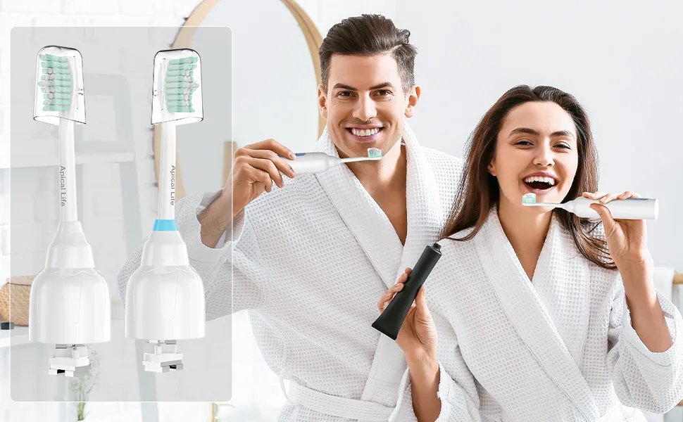 Electric Toothbrush Replacement Heads Compatible with Philips Sonicare Screw-on E-Series Electric Rechargeable Toothbrush Precision Clean Toothbrush Heads Refills 6 Pack Blue - product information 12