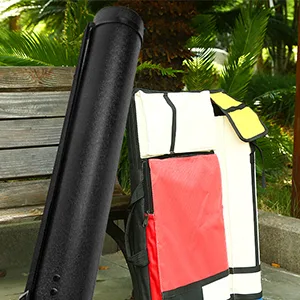DEWEL Document Tube Plastic Expanding Poster/Art/Document Storage Tube 24.5 to 40 inches Adjustable with Carrying Strap Waterproof and Light-Resistance Telescoping Carrying Case (Black-Medium Size) - storage tubes