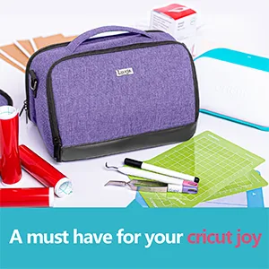 LUXJA Carrying Case Compatible with Cricut Joy Bag Compatible with Cricut Joy and Tool Set (with Accessories Storage Section) Purple (Bag Only Patent Design) - bag for cricut joy