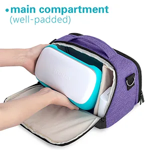 LUXJA Carrying Case Compatible with Cricut Joy Bag Compatible with Cricut Joy and Tool Set (with Accessories Storage Section) Purple (Bag Only Patent Design) - case for cricut joy
