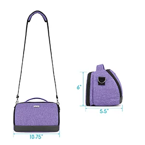 LUXJA Carrying Case Compatible with Cricut Joy Bag Compatible with Cricut Joy and Tool Set (with Accessories Storage Section) Purple (Bag Only Patent Design) - organizer for cricut