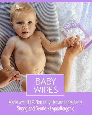 Nice 'N Clean Sensitive Skin Wet Hand Wipes Infused with Aloe & Vitamin E Blue 400 Count Blue 20 Count (Pack of 20) - baby