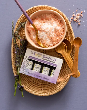 Aura Cacia Clearing Eucalyptus Aromatherapy Mineral Bath Salt 2.5 Ounce Packet - 6 per case.6 - Giftables
