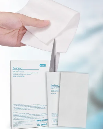 LotFancy Calcium Alginate Wound Dressing 4 x8 Patches 10 Count Non-Stick Padding Highly Absorbent Wound Dressings Pads for Emergency Care Fast Healing - product information 9