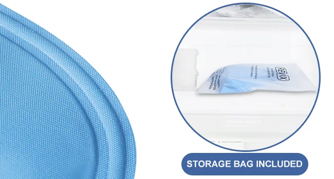 REVIX Hip Ice Pack Wrap After Surgery for Hip Bursitis Reusable Ice Pack for Hip Replacement Surgery Soft Plush Lined Cold Compress for Hip Flexor Pain Relief Inflammation & Swelling Blue - product information 17