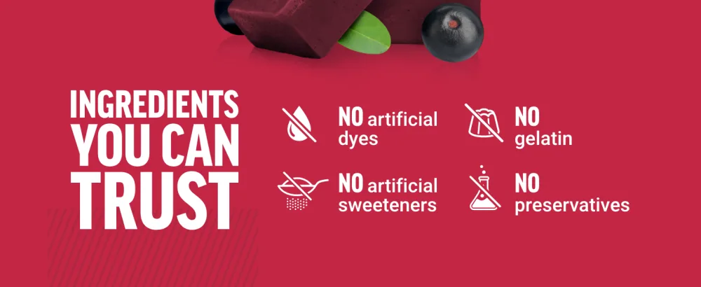 Force Factor Total Beets Blood Pressure Support Supplement Beets Supplements with Beets Powder Great-Tasting Beets Chewables for Heart-Healthy Energy and Increased Nitric Oxide 120 Chews 2-Pack - ingredients you can trust