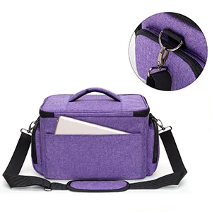 LUXJA Carrying Case Compatible with Cricut Joy and Easy Press Mini Carrying Bag with Supplies Storage Sections Purple - cricut joy tote