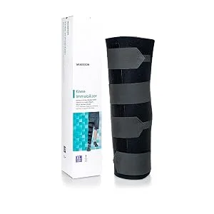 McKesson Knee Immobilizer Brace Adjustable Leg Straightener One Size Fits Most 36 in Circumference 18 in Length 1 Count - Knee Immobilizer