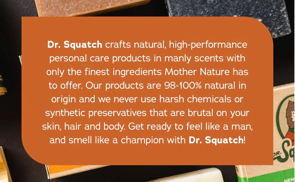 Dr. Squatch All Natural Bar Soap for Men 3 Bar Variety Pack Pine Tar Cedar Citrus and Gold Moss Pine Tar/Cedar Citrus/Gold Moss - Dr. Squatch Soap