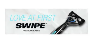SWIPE Premium Men's 6-Blade Razor Kit (Flex Head Handle + 24 Refills) 24-Pack (with Handle) - Love at first Swipe