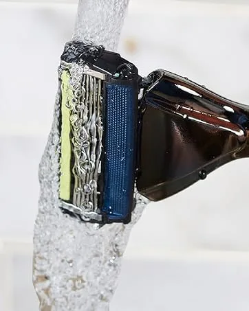 SWIPE Premium Men's 6-Blade Razor Kit (Flex Head Handle + 24 Refills) 24-Pack (with Handle) - water